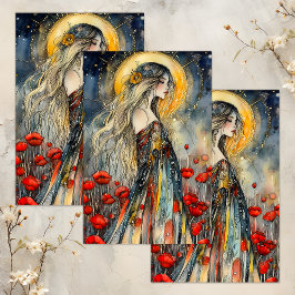 PAPEL DE TEJIDOS DE LA DECORACIÓN DE DIOS DE LA PR