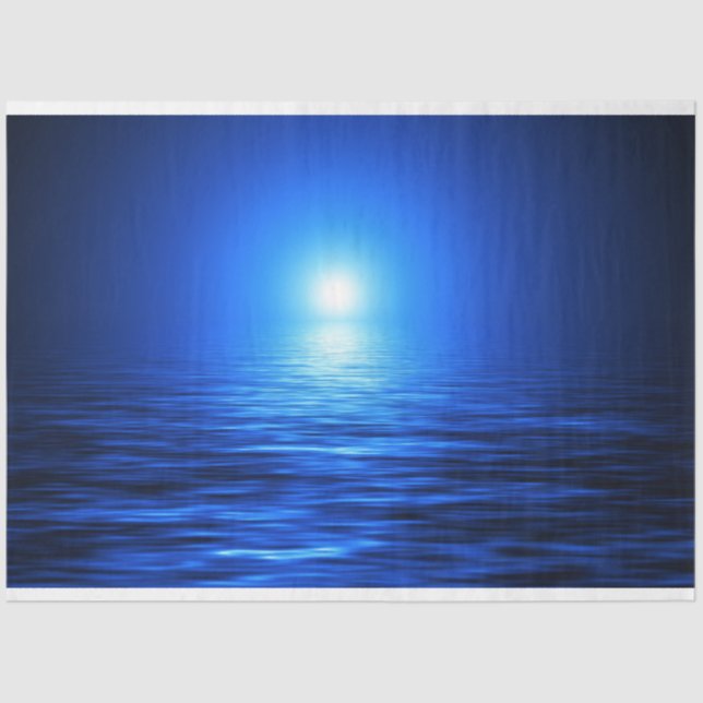 Papel de tejidos de la deslumbración oceánica (Anverso)