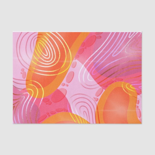 Papel de tejidos de la lámpara de lava (Anverso)