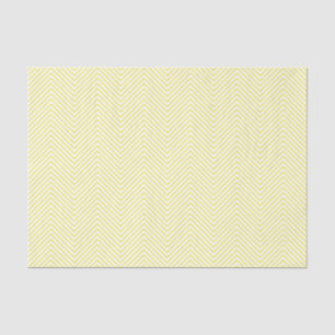 Papel de tejidos de la línea Chevron - Amarillo en