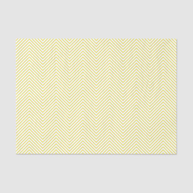 Papel de tejidos de la línea Chevron - Amarillo en (Anverso)