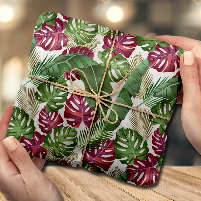 Papel de tejidos de la Monstera Tropical y de las  (Subido por el creador)