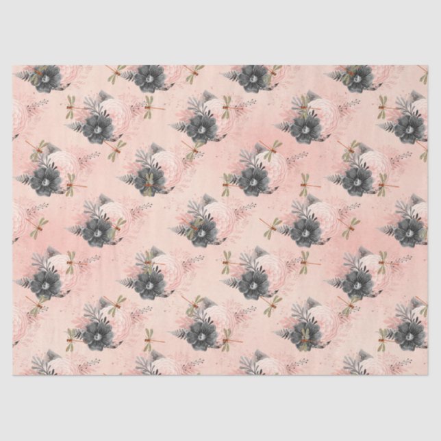 Papel de tejidos de la serie Dragonflies 4 (Anverso)