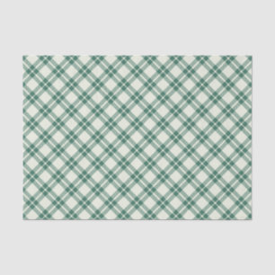 Papel de tejidos de la verificación verde de plaqu