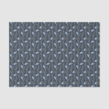 Papel de tejidos de las aves azules