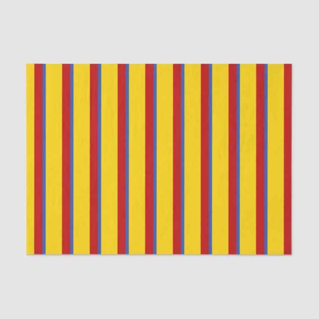 Papel de tejidos de las bandas rojas de los cohete (Anverso)