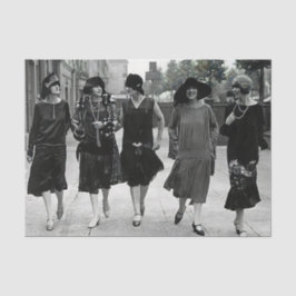 Papel de tejidos de las damas de los años 20