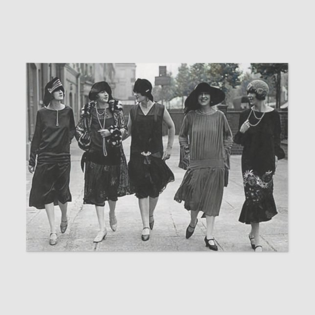 Papel de tejidos de las damas de los años 20 (Anverso)