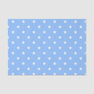 Papel de tejidos de las estrellas azules