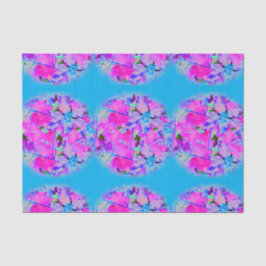 Papel de tejidos de las flores rosadas