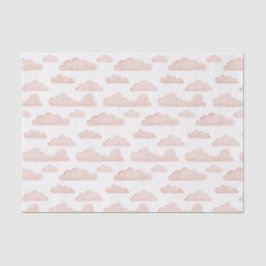 Papel de tejidos de las nubes de color coral Dream