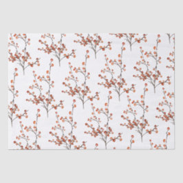 Papel de tejidos de las ramas Red Ilex Berry