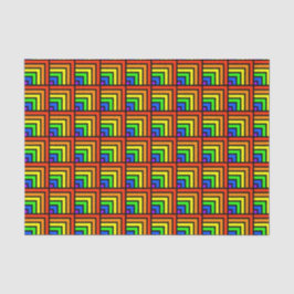 Papel de tejidos de los bloques de arcoiris