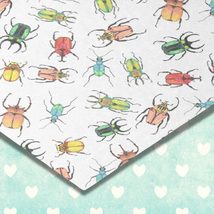 Papel de tejidos de los bugs de amor