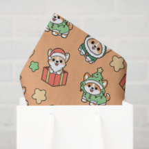 Papel de tejidos de los Navidades Corgi
