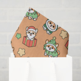 Papel de tejidos de los Navidades Corgi