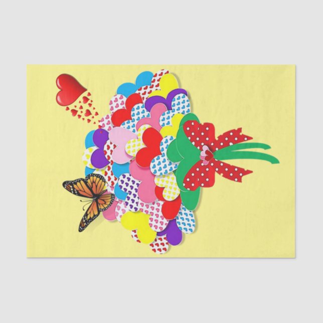 Papel de tejidos de mariposa (Anverso)