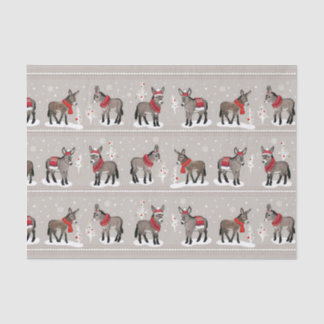 Papel de tejidos de MCD Winter Donkeys
