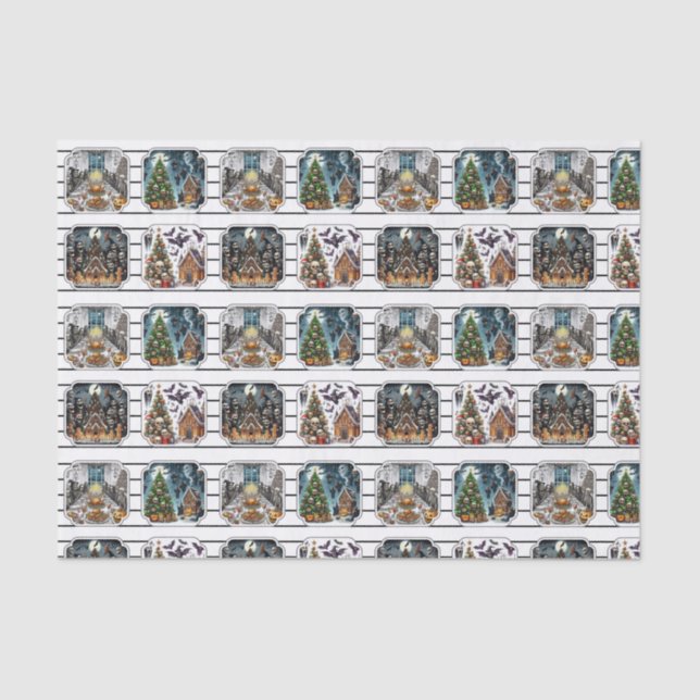 Papel de tejidos de Navidades pervertidos (Anverso)