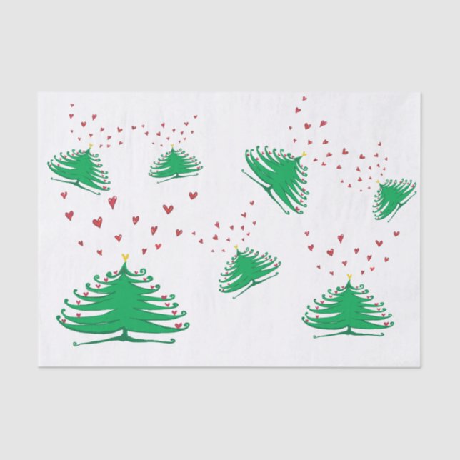 Papel de tejidos de pino de X-mas - 15 gsm (10 lb) (Anverso)