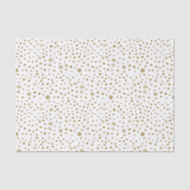 Papel de tejidos de puntos de color ocre confetti