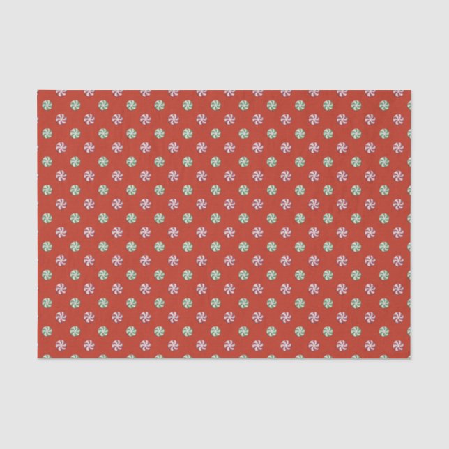 Papel de tejidos de serpentín de menta (Anverso)