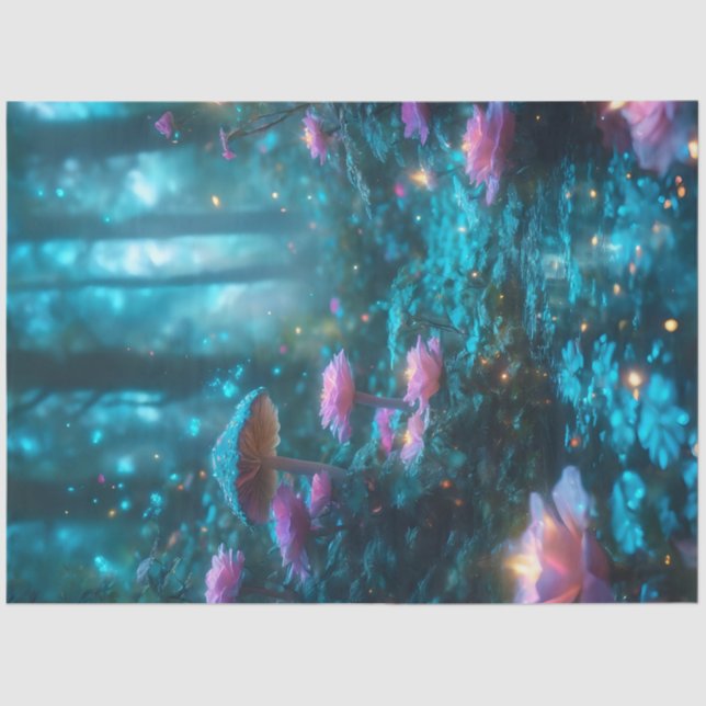 Papel de tejidos de setas de luciérnaga (Anverso)