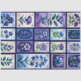 Papel de tejidos de timbre de época colorido