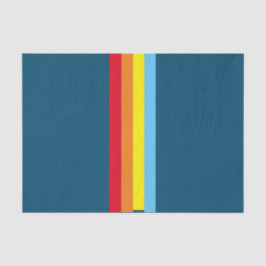 Papel de tejidos de tiras retro (polivalente azul 