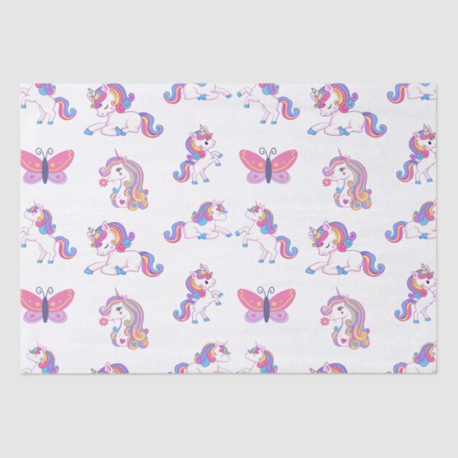Papel de tejidos de Unicornio (Anverso)