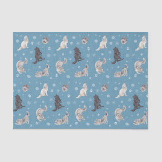 Papel de tejidos de vacaciones Wolf