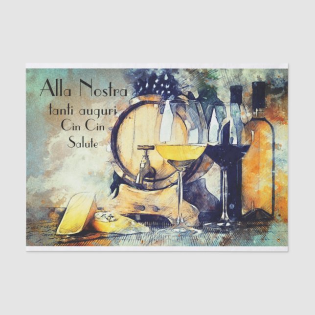 Papel de tejidos de vino y de oveja (Anverso)