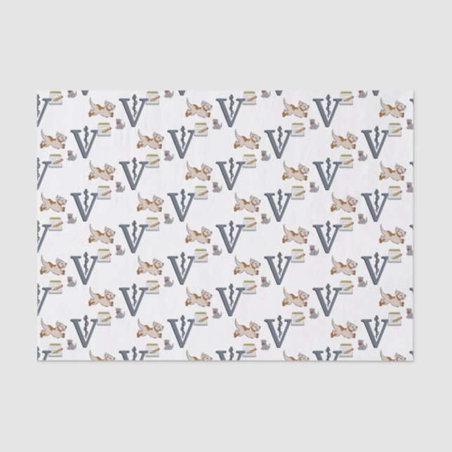 Papel de tejidos decorativos Veterinario (Anverso)