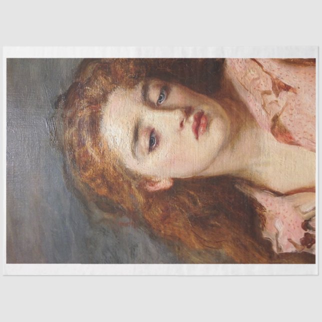 Papel de tejidos del Chica Nostalgic Redhead (Anverso)