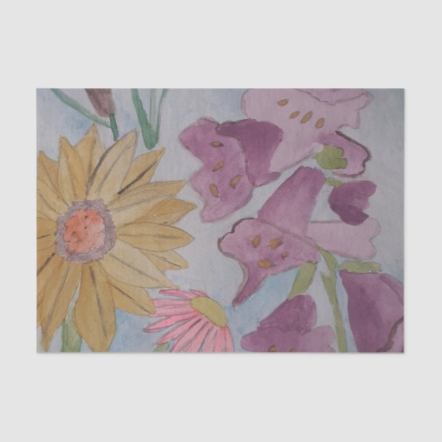 Papel de tejidos del jardín de cabras en inglés (Anverso)