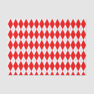 Papel de tejidos del patrón de arglas rojo y blanc