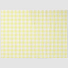 Papel de tejidos del patrón de Gingham amarillo y 