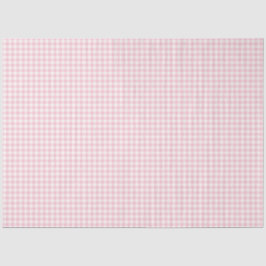 Papel de tejidos del patrón de Gingham rosa y blan