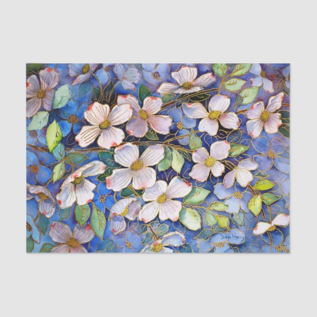 Papel de tejidos Dogwood III (Anverso)