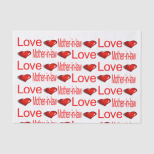 Papel de tejidos el día de San Valentín ama a la m