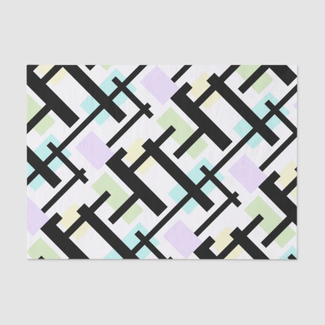 Papel de tejidos en blanco y negro (Anverso)