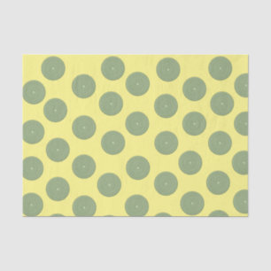 Papel de tejidos estriba los círculos verdes amari