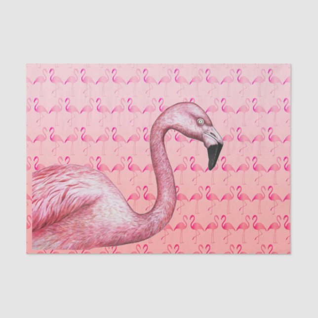Papel de tejidos flamingo (Anverso)