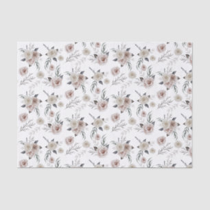 Papel de tejidos floral y botánico
