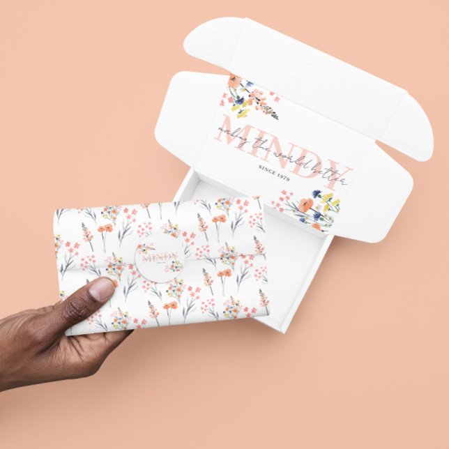 Papel de tejidos florales (Celebrate someone special with this watercolor floral tissue paper! Matching collection available! )