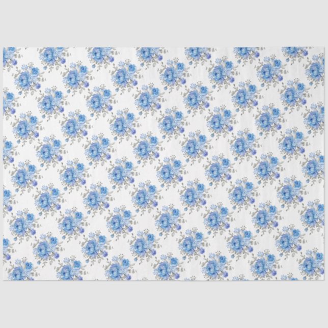 Papel de tejidos florales (Anverso)