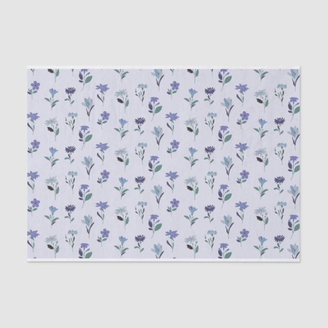 Papel de tejidos florales (Anverso)