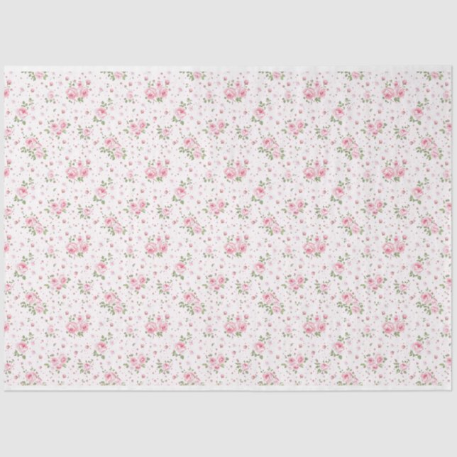 Papel de tejidos florales (Anverso)