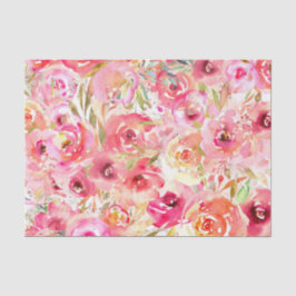 Papel de tejidos florales de primavera - Flores fr