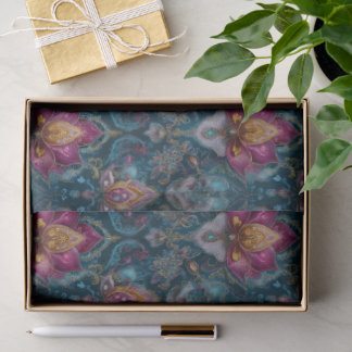 Papel de tejidos florales en joyas